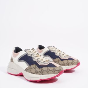 Gucci Womens Rhyton Supreme / Blue / Pink EU 38.5 / UK 5.5 | AlmaBagz