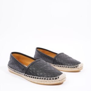 Gucci Womens Espadrilles Black Guccissima EU 34.5 / UK 1.5 | AlmaBagz