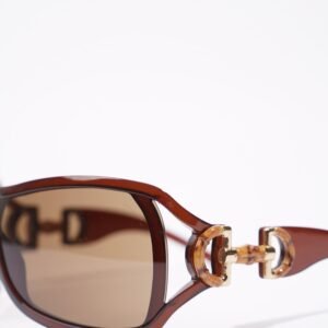 Gucci Womens GG3035S Sunglasses Brown 105 | AlmaBagz