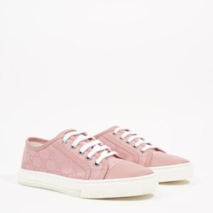 Gucci Womens GG Low Top Sneaker Pink EU 34.5 / UK 1.5 | AlmaBagz