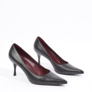 Gucci Womens Leather Pumps Black EU 40.5 / UK 7.5 | AlmaBagz