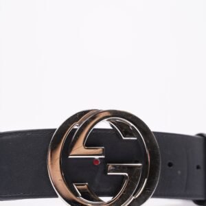 Gucci Womens Interlocking Belt Navy / Red 85cm / 34" | AlmaBagz