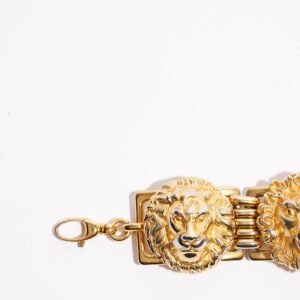 Gucci Lion Head Bracelet Gold | AlmaBagz