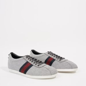 Gucci Womens Bambi Sneaker Silver Glitter EU 38 / UK 5 | AlmaBagz
