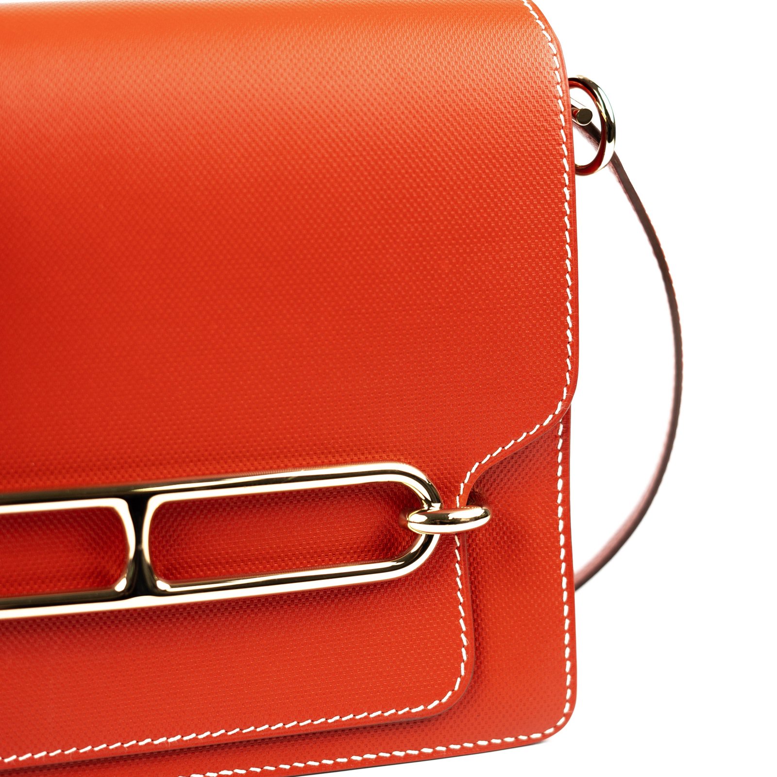 Hermes Roulis 23 Red - Stamp R Square | AlmaBagz