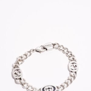 Gucci Interlocking GG Bracelet Silver | AlmaBagz