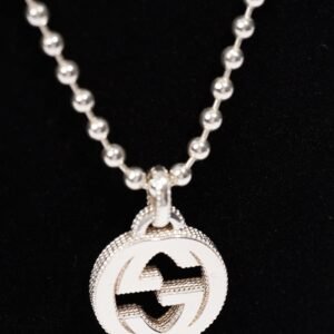 Gucci Womens Interlocking G Pendant Sterling Silver | AlmaBagz