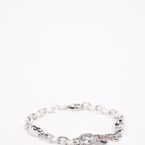 Gucci Mens Interlocking G Bracelet Silver | AlmaBagz