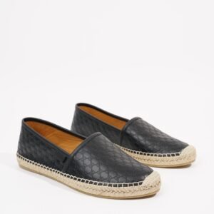 Gucci Womens Guccissima Espadrilles Black EU 38 / UK 5 | AlmaBagz