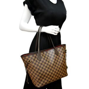 Louis Vuitton  Neverfull MM Damier Ebene Tote Bag Brown | AlmaBagz