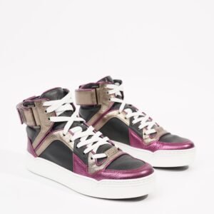 Gucci Womens High Top Sneaker Bronze / Purple EU 35.5 / UK 2.5 | AlmaBagz