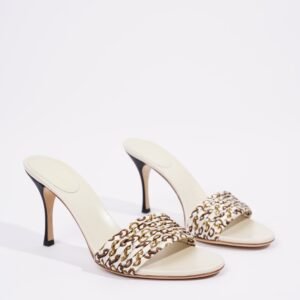 Gucci Womens Christelle Fabric Mule White EU 38 / UK 5 | AlmaBagz