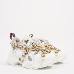 Gucci Womens Flashtrek White EU 35 / UK 2 | AlmaBagz