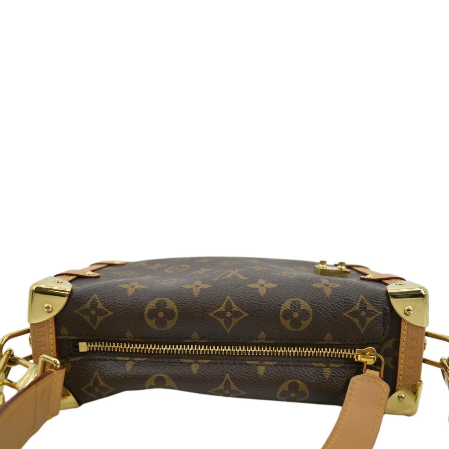 LOUIS VUITTON Side Trunk Monogram Canvas Crossbody Bag Brown | AlmaBagz - Image 3