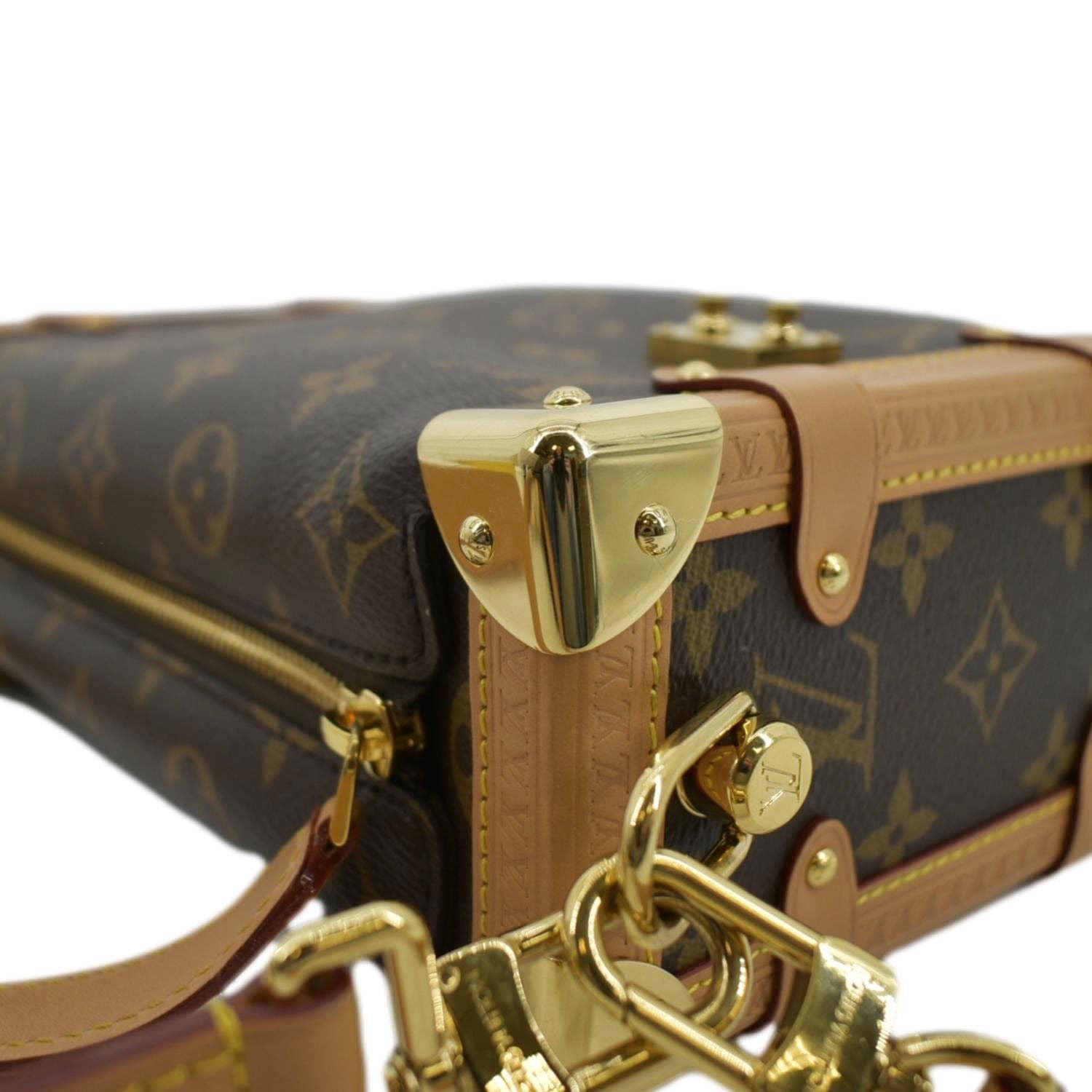 LOUIS VUITTON Side Trunk Monogram Canvas Crossbody Bag Brown | AlmaBagz - Image 5