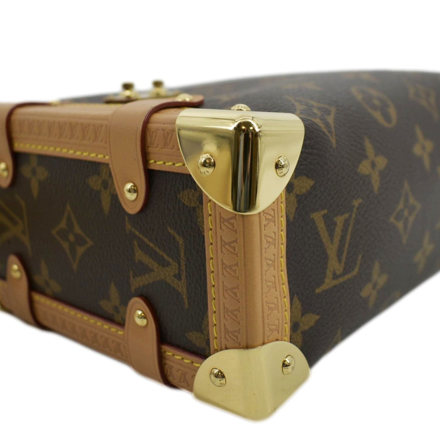 LOUIS VUITTON Side Trunk Monogram Canvas Crossbody Bag Brown | AlmaBagz - Image 7