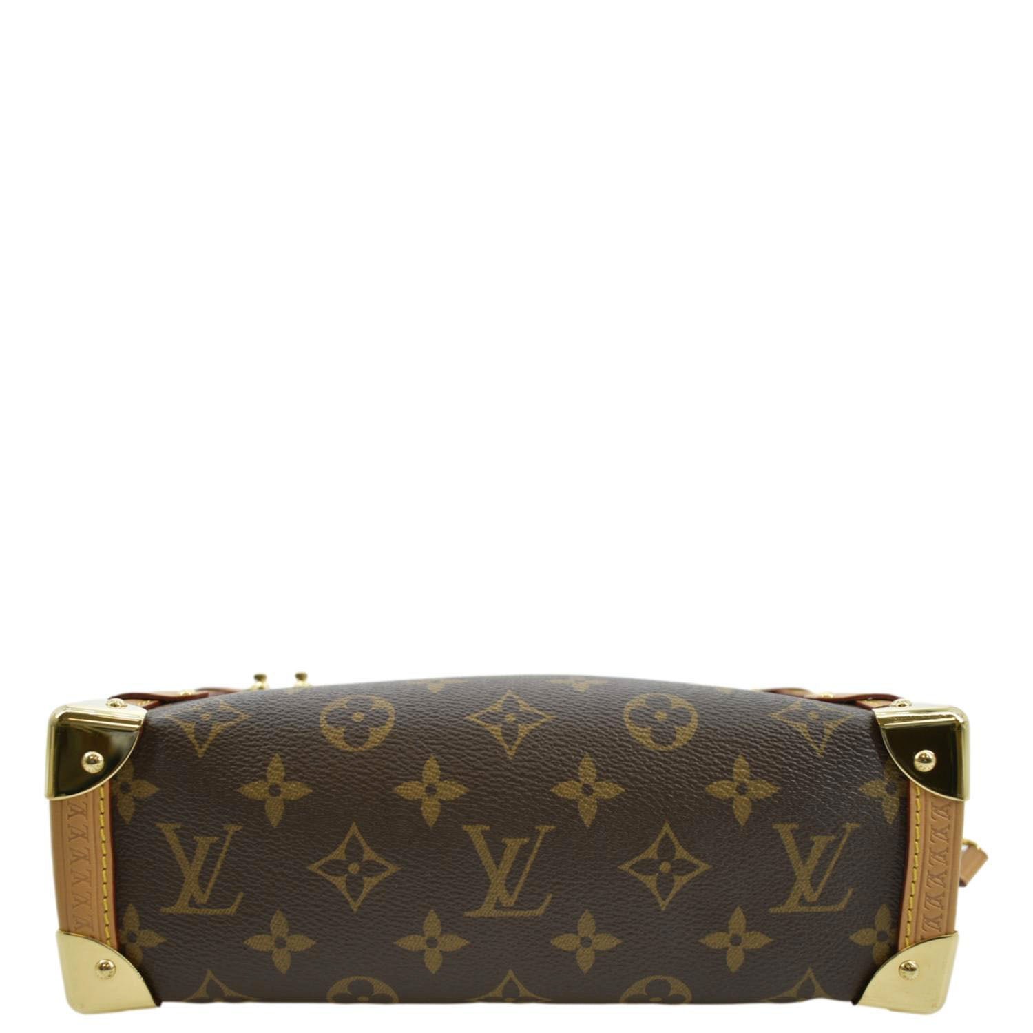 LOUIS VUITTON Side Trunk Monogram Canvas Crossbody Bag Brown | AlmaBagz - Image 9
