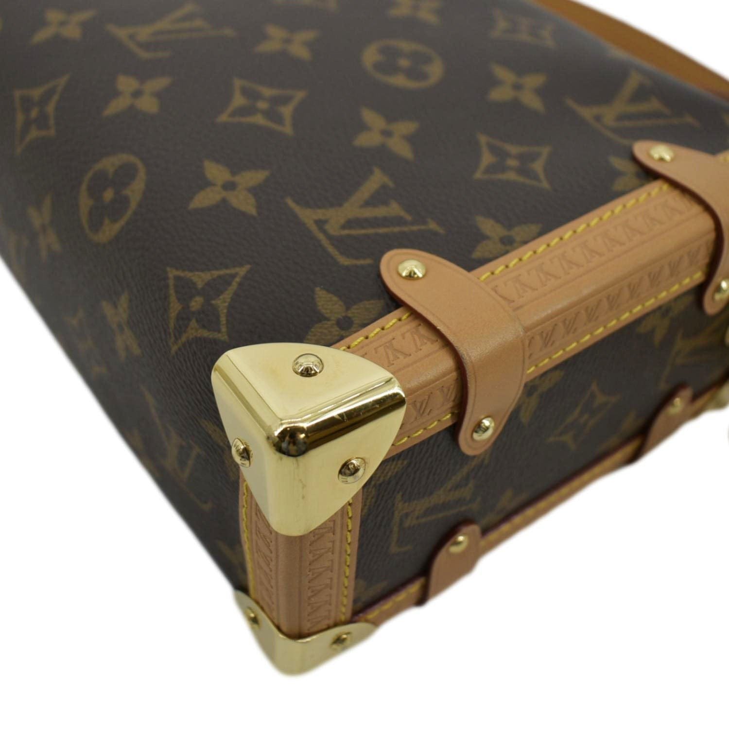 LOUIS VUITTON Side Trunk Monogram Canvas Crossbody Bag Brown | AlmaBagz - Image 6