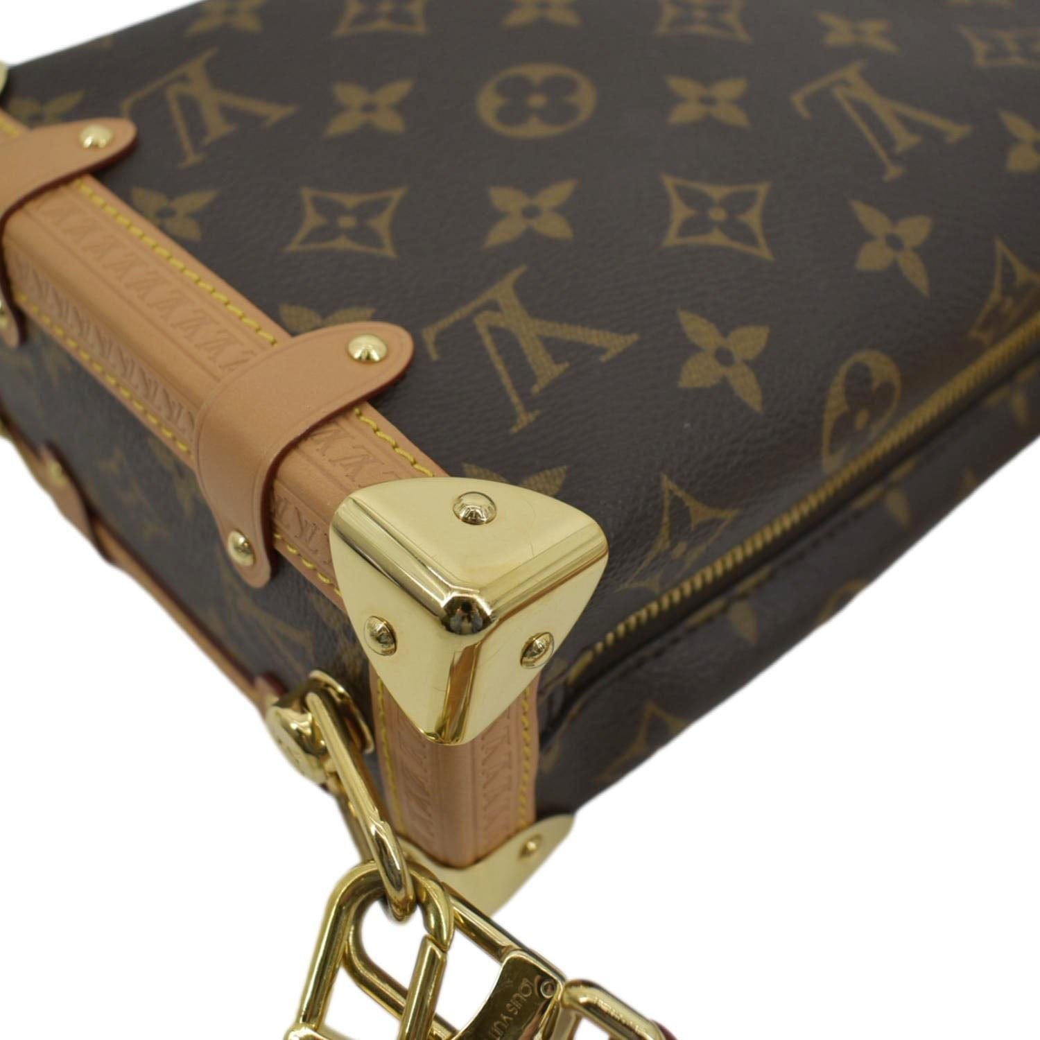 LOUIS VUITTON Side Trunk Monogram Canvas Crossbody Bag Brown | AlmaBagz - Image 4