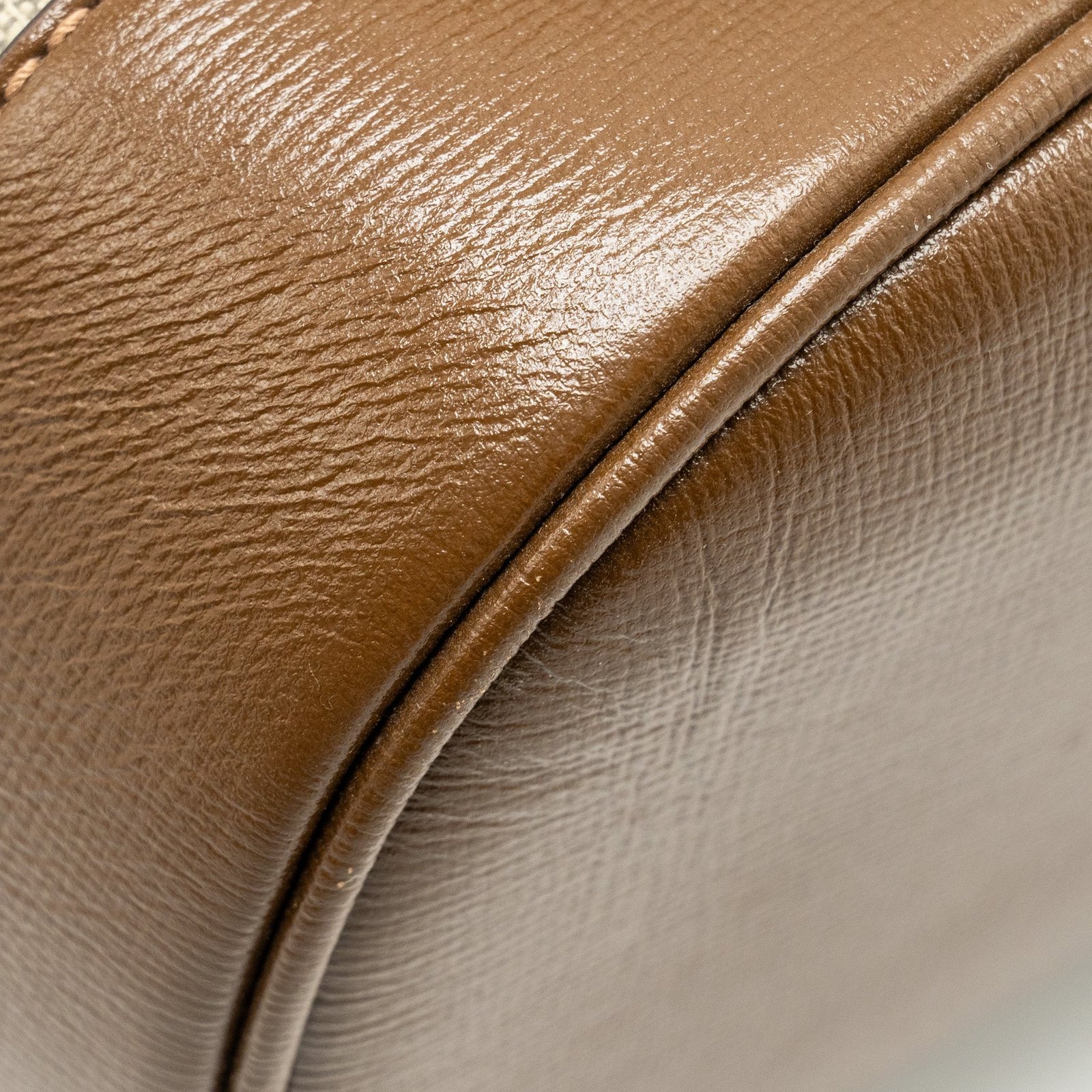 Gucci 1955 Horsebit backpack GG supreme canvas / calfskin brown GHW | AlmaBagz - Image 8