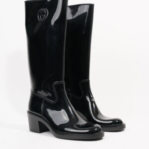 Gucci Womens GG Rainboot Black EU 40 / UK 7 | AlmaBagz