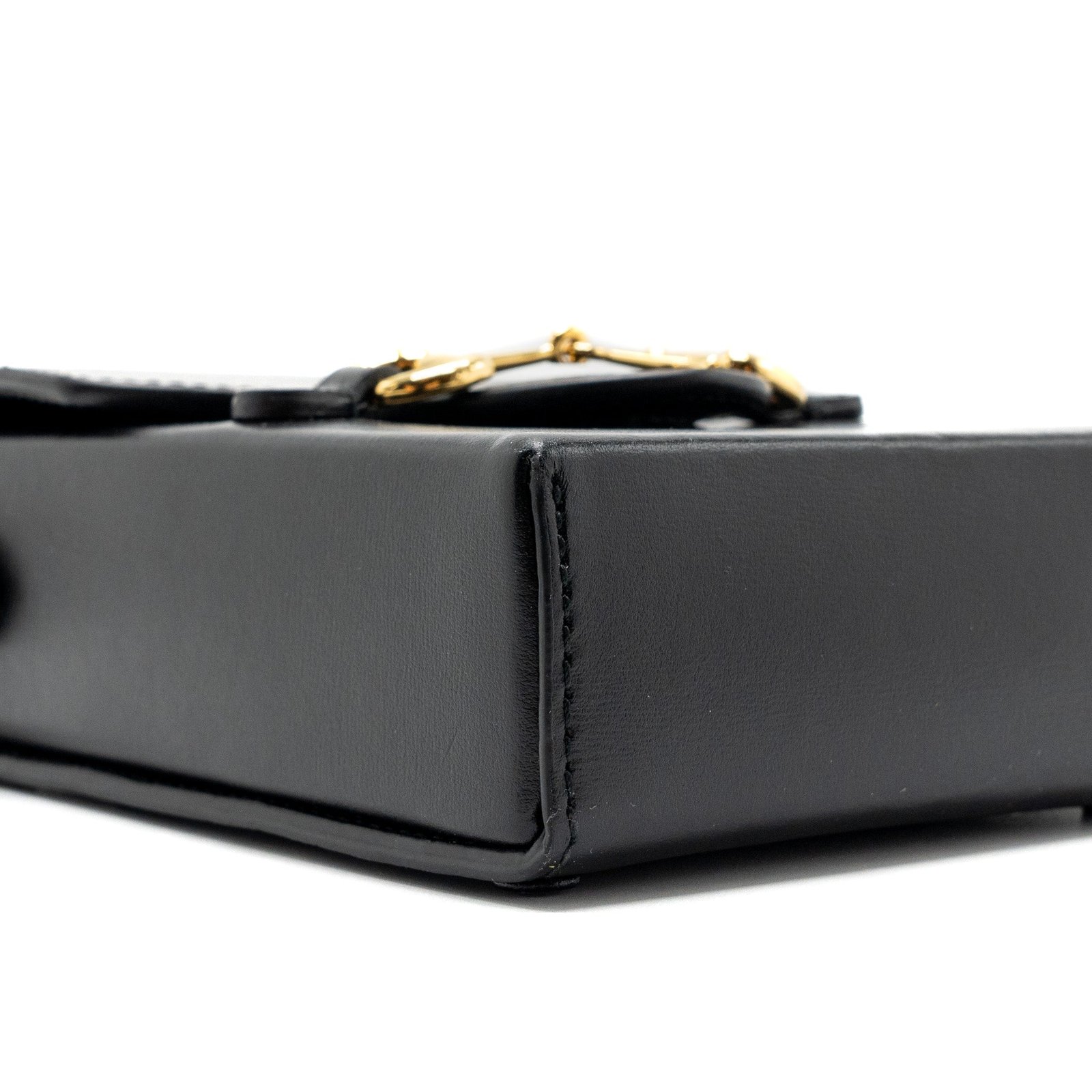 Gucci 1955 Horsebit 1955 Crossbody Bag Calfskin Black GHW | AlmaBagz - Image 6