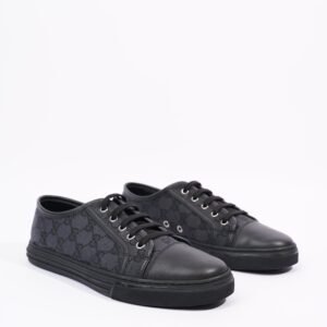 Gucci Mens GG Canvas Low Top Sneaker Black EU 40 / UK 6 | AlmaBagz