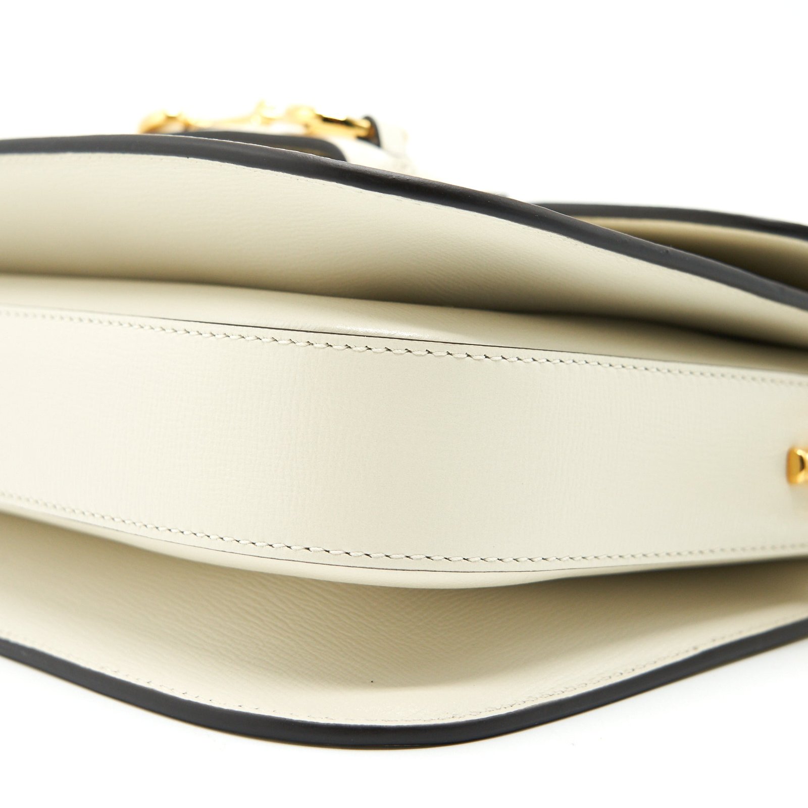 GUCCI 1955 HORSEBIT LEATHER SHOULDER BAG WHITE | AlmaBagz - Image 7