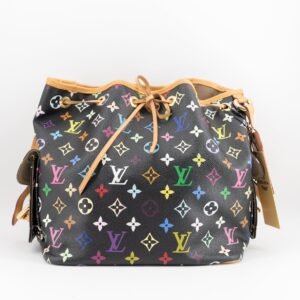 Louis Vuitton Black Monogram Multicolor Petit Noe Bag | AlmaBagz