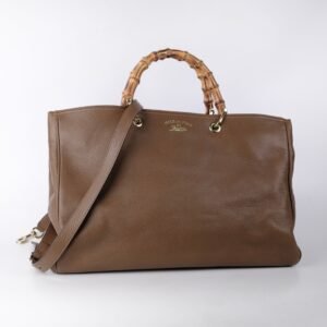 Gucci Bamboo Handle Large Tote Brown | AlmaBagz