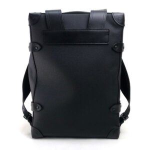 LOUIS VUITTON Backpack M30337 Taiga Leather black taiga rainbow Soft Trunk Backpack PM mens Used | AlmaBagz