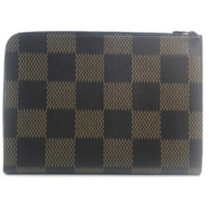 LOUIS VUITTON Clutch bag N60390 Damier canvas Brown Damier Giant Pochette Jules mens Used | AlmaBagz