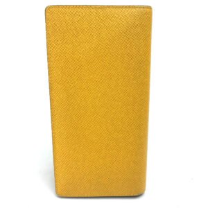 LOUIS VUITTON Long Wallet Purse M42087 Taiga Leather yellow Taiga Portefeuille Blaza mens Used | AlmaBagz