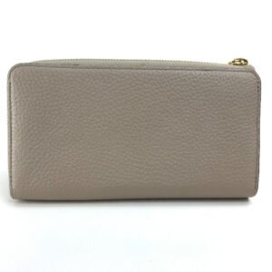 LOUIS VUITTON Long Wallet Purse M63104 Taurillon Clemence Leather Beige x Gold Metal Monogram flower Portefeuille Comet Women Used | AlmaBagz