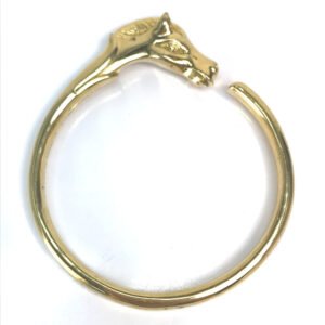 HERMES Bangle Gold Plated gold Accessories Shuval horse horse Women Used | AlmaBagz