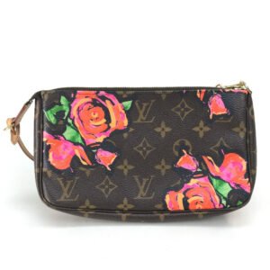 LOUIS VUITTON Pouch M48615 Monogram canvas Brown Monogram rose Pochette Accessoar | AlmaBagz
