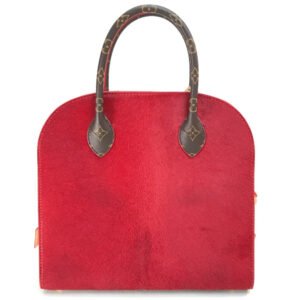 LOUIS VUITTON Handbag M41234 monogram canvas/harako Brown x red Monogram Studs iconoclast christian louboutin collaboration | AlmaBagz