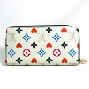 LOUIS VUITTON Long Wallet Purse M57491 Monogram multicolor canvas White / multicolor heart monogram multicolor Zippy wallet Women Used | AlmaBagz