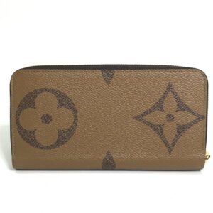 LOUIS VUITTON Long Wallet Purse M69353 Monogram giant canvas Brown Monogram Giant Zippy wallet Women Used | AlmaBagz