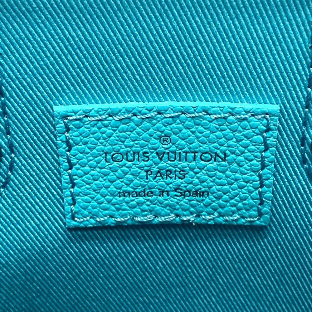 LOUIS VUITTON Shoulder Bag N60495 leather Blue type damier checkerboard Sac PlatXS Women Used | AlmaBagz - Image 10