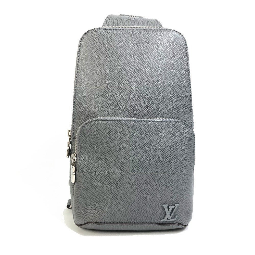 LOUIS VUITTON Shoulder Bag M30801 Taiga Leather gray Taiga avenue backpack mens Used | AlmaBagz - Image 14