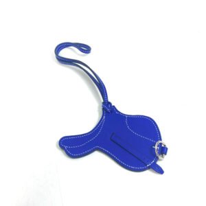 HERMES charm Swift blue key ring paddock cell Women Used | AlmaBagz