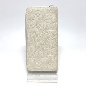 LOUIS VUITTON Long Wallet Purse M80337 Taurillon Clemence white Zippy Wallet Vertical Wallet mens Used | AlmaBagz