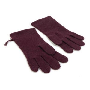 HERMES Glove cashmere Bordeaux apparel Women S Used | AlmaBagz