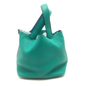 HERMES Handbag Taurillon Clemence green Picotin Lock Eclat MM 22 Women Used | AlmaBagz