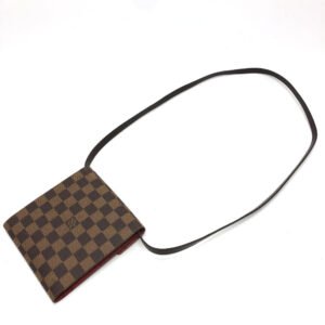 LOUIS VUITTON Shoulder Bag N62935 Damier canvas Brown Damier CD case DVD | AlmaBagz