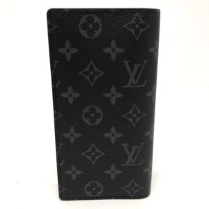 LOUIS VUITTON Long Wallet Purse M80931 Monogram Eclipse Canvas black Monogram Eclipse Portefeuille Braza mens Used | AlmaBagz