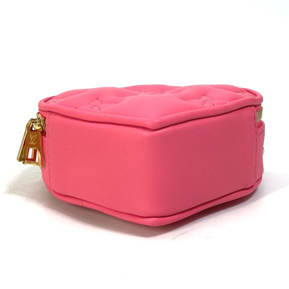 LOUIS VUITTON Shoulder Bag M81893 leather pink Monogram Bubblegram pop my heart pouch Women Used | AlmaBagz - Image 12