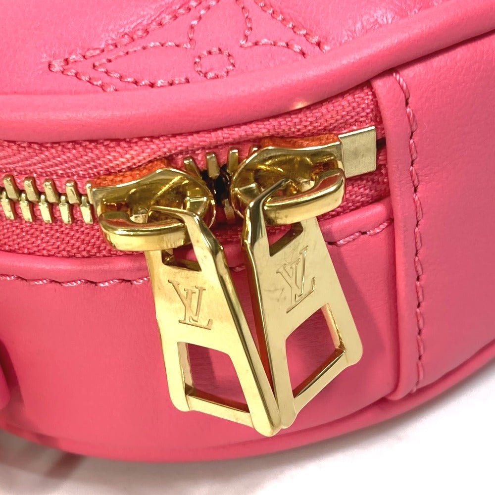 LOUIS VUITTON Shoulder Bag M81893 leather pink Monogram Bubblegram pop my heart pouch Women Used | AlmaBagz - Image 13