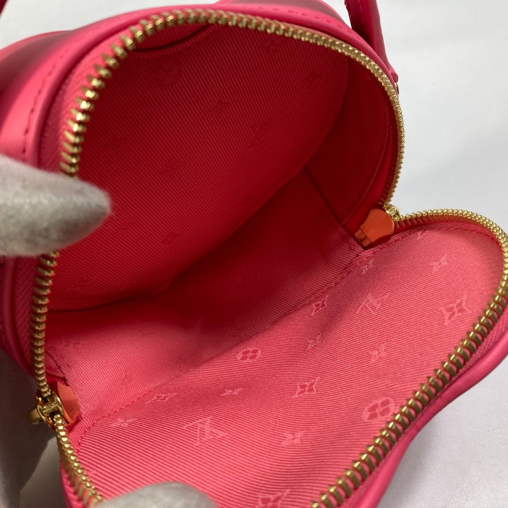 LOUIS VUITTON Shoulder Bag M81893 leather pink Monogram Bubblegram pop my heart pouch Women Used | AlmaBagz - Image 8